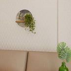 GENTLE POWER Rundes Kunstregal in Eiche-Optik