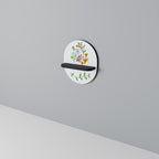 GARDEN LIFE Ovales Kunstregal in Schwarz