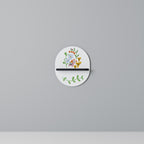 GARDEN LIFE Ovales Kunstregal in Schwarz