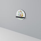 GARDEN LIFE Rundes Kunstregal in Schwarz