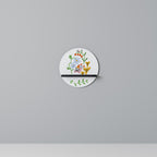 GARDEN LIFE Rundes Kunstregal in Schwarz