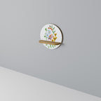 GARDEN LIFE Rundes Kunstregal in Eiche-Optik