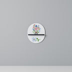 GARDEN GUARDIAN Ovales Kunstregal in Schwarz