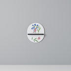 GARDEN JOY Ovales Kunstregal in Schwarz