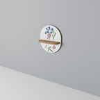 GARDEN JOY Ovales Kunstregal in Eiche-Optik