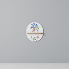 GARDEN JOY Ovales Kunstregal in Eiche-Optik