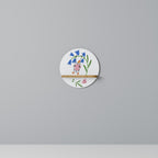 GARDEN JOY Round Art Shelf In Oak Effect