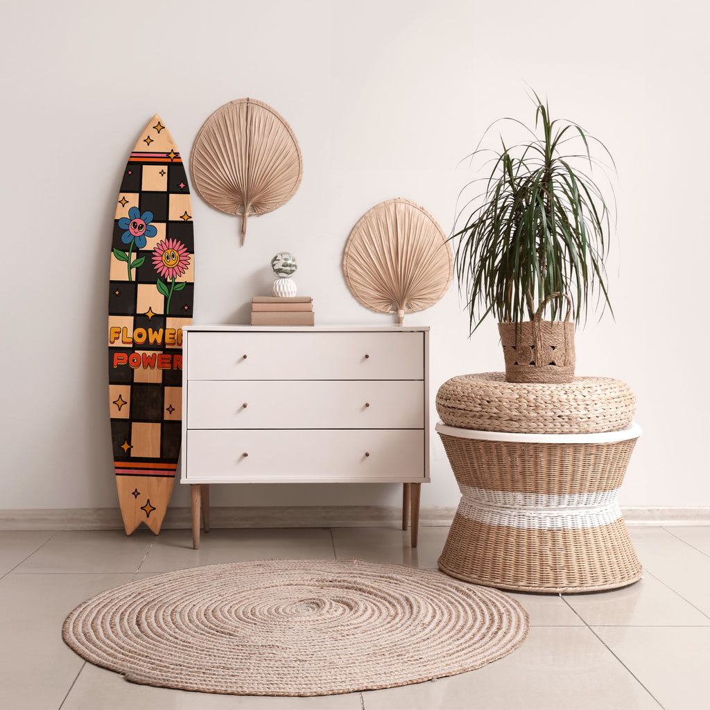 FLOWER POWER Surfboard Decorative Panel