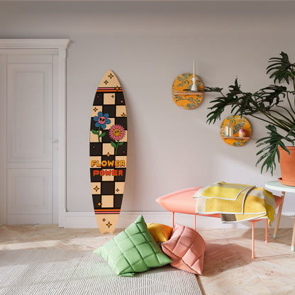 FLOWER POWER Deko-Surfboard