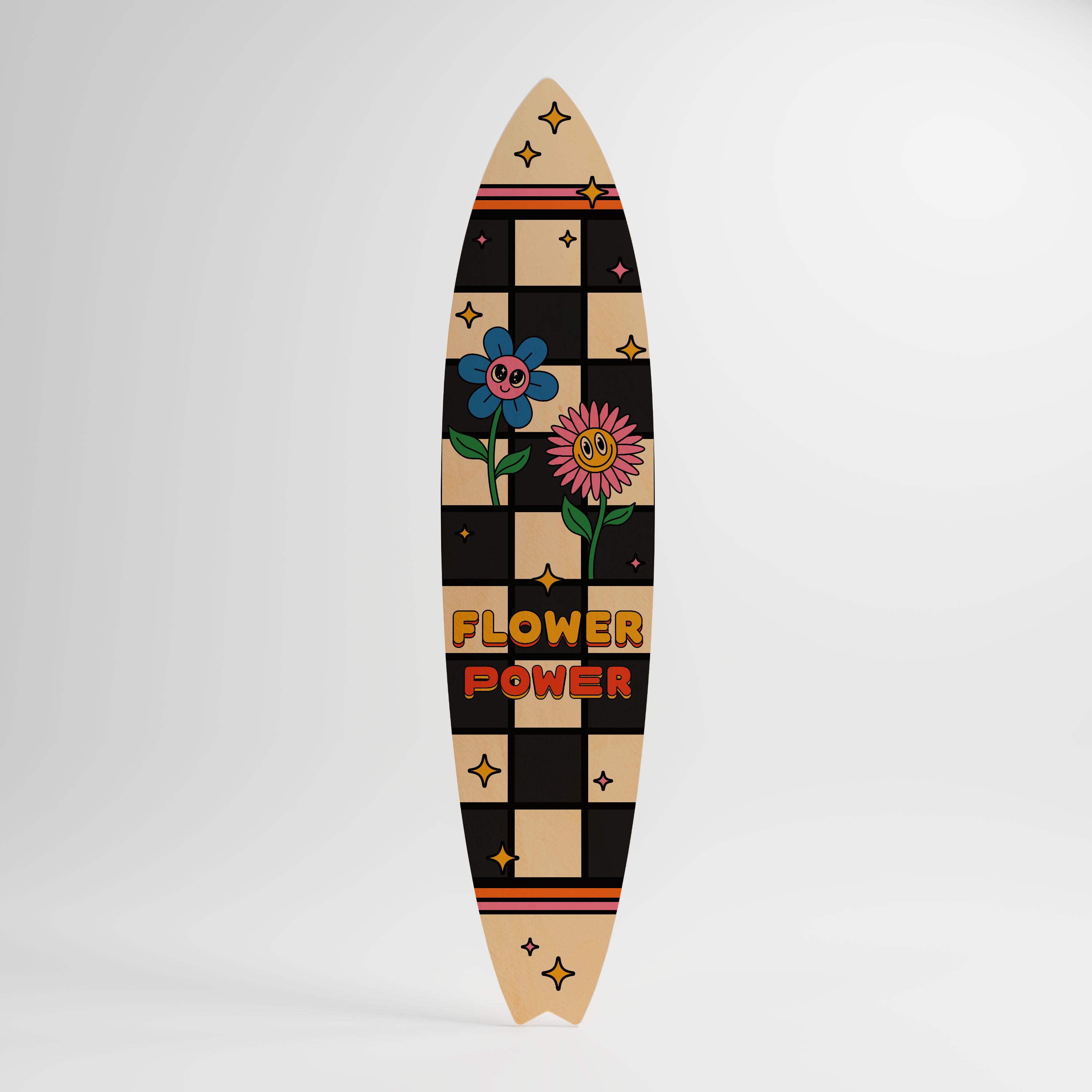 FLOWER POWER Surfboard Decorative Panel