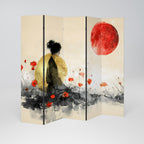 GOLDEN GLOW MEDITATION Decorative 5-Panel Room Divider