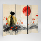 GOLDEN GLOW MEDITATION Decorative 6-Panel Room Divider