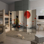 GOLDEN GLOW MEDITATION Decorative 6-Panel Room Divider