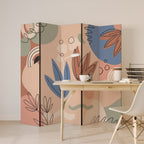 PASTEL DESTINY Dekorativer Paravent - 5-teilig