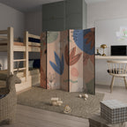 PASTEL DESTINY Dekorativer Paravent - 5-teilig