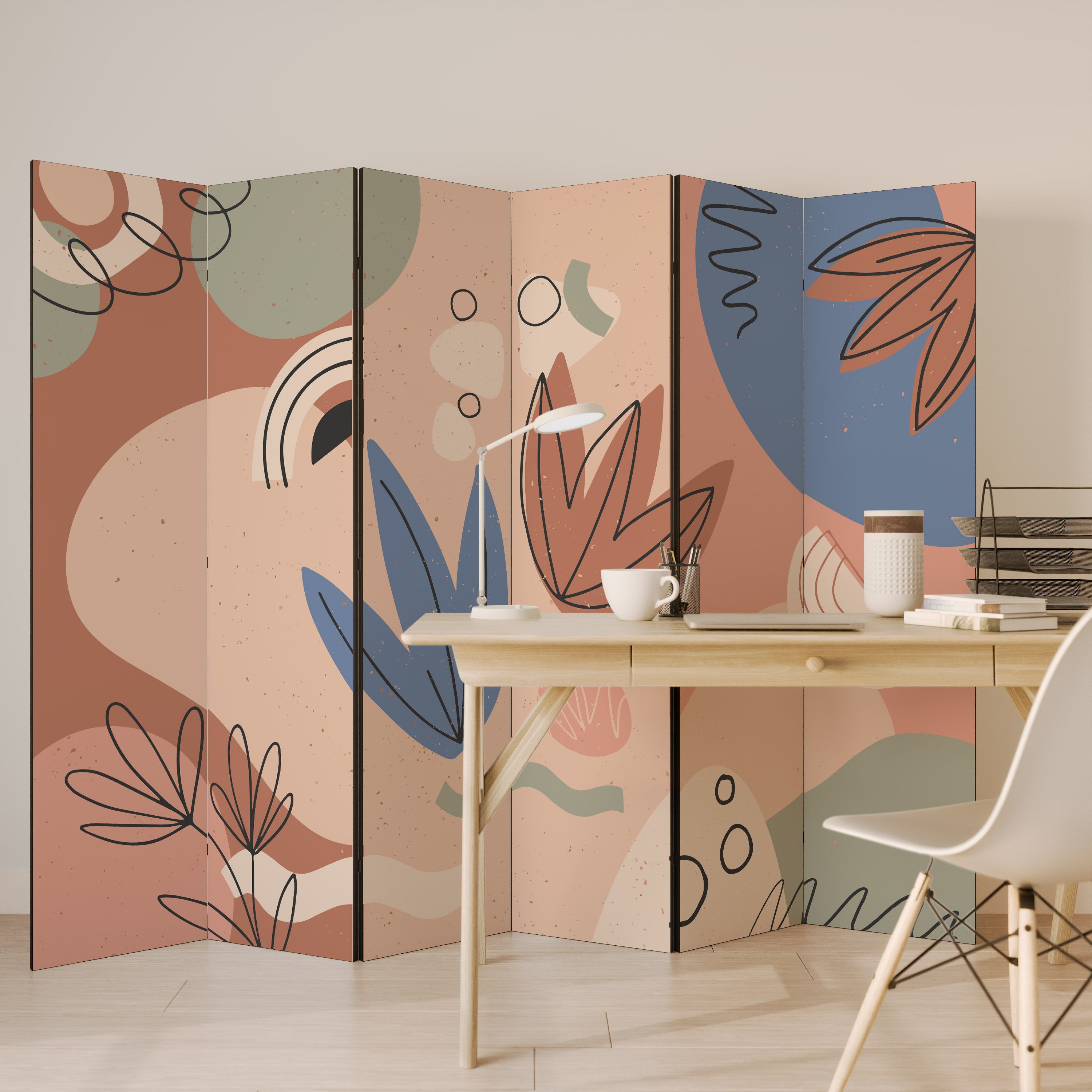 PASTEL DESTINY 6-teiliger Paravent