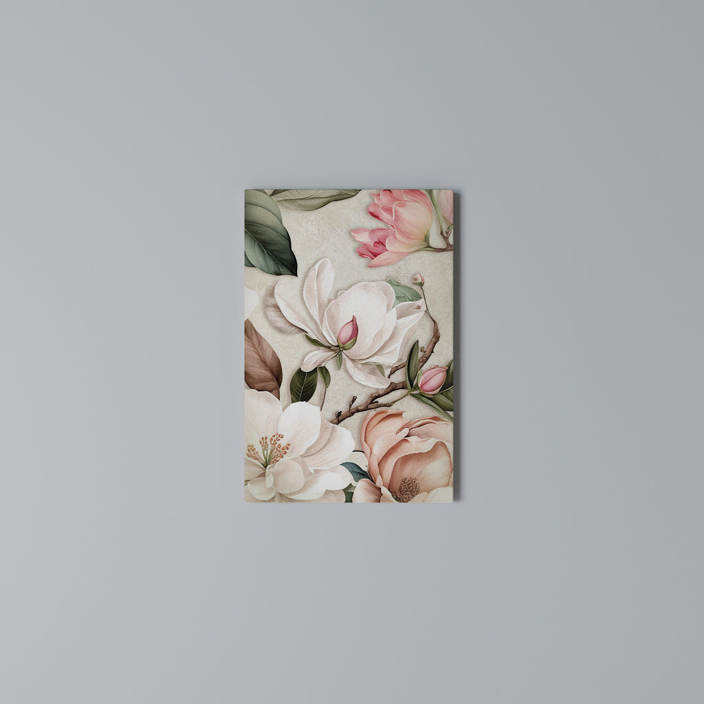 FLORAL GRACE Vertical Canvas Print