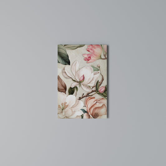 FLORAL GRACE Vertical Canvas Print