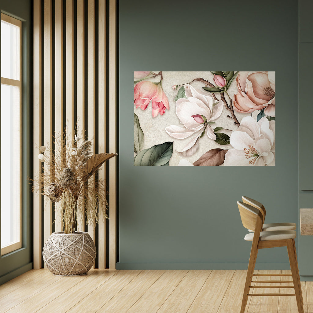 FLORAL GRACE Horizontales Poster zum Abziehen und Aufkleben