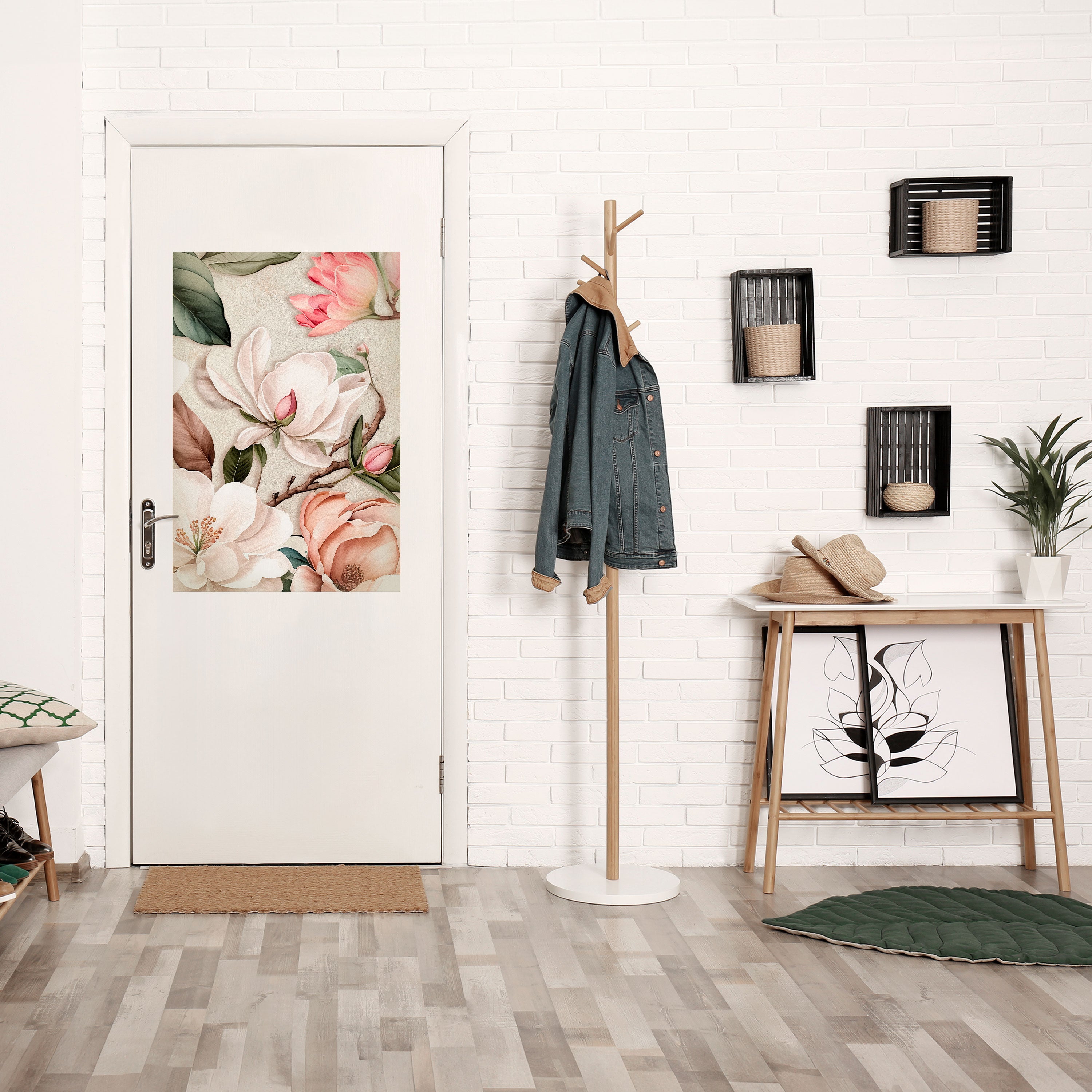 FLORAL GRACE Vertikales Poster zum Abziehen und Aufkleben
