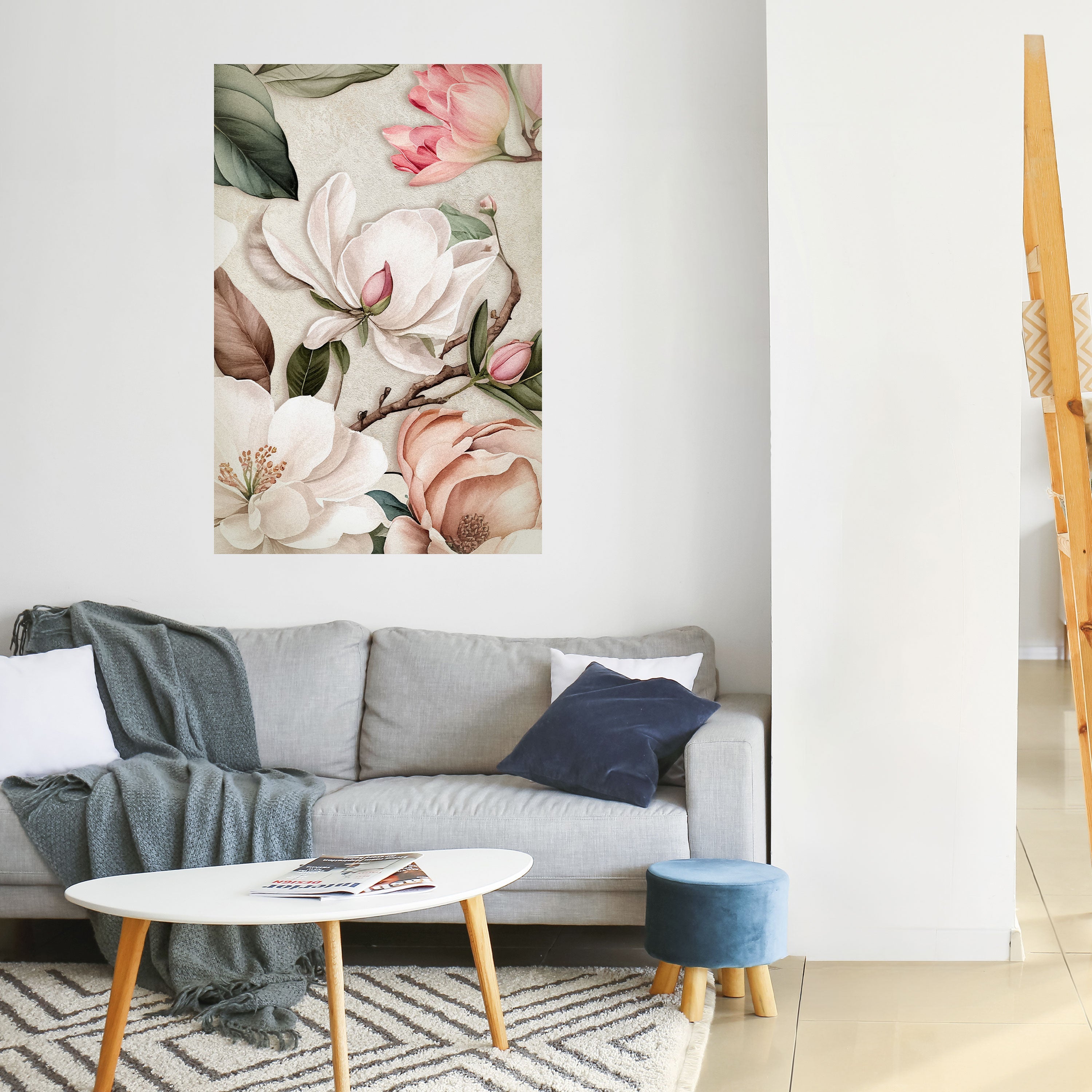 FLORAL GRACE Vertikales Poster zum Abziehen und Aufkleben