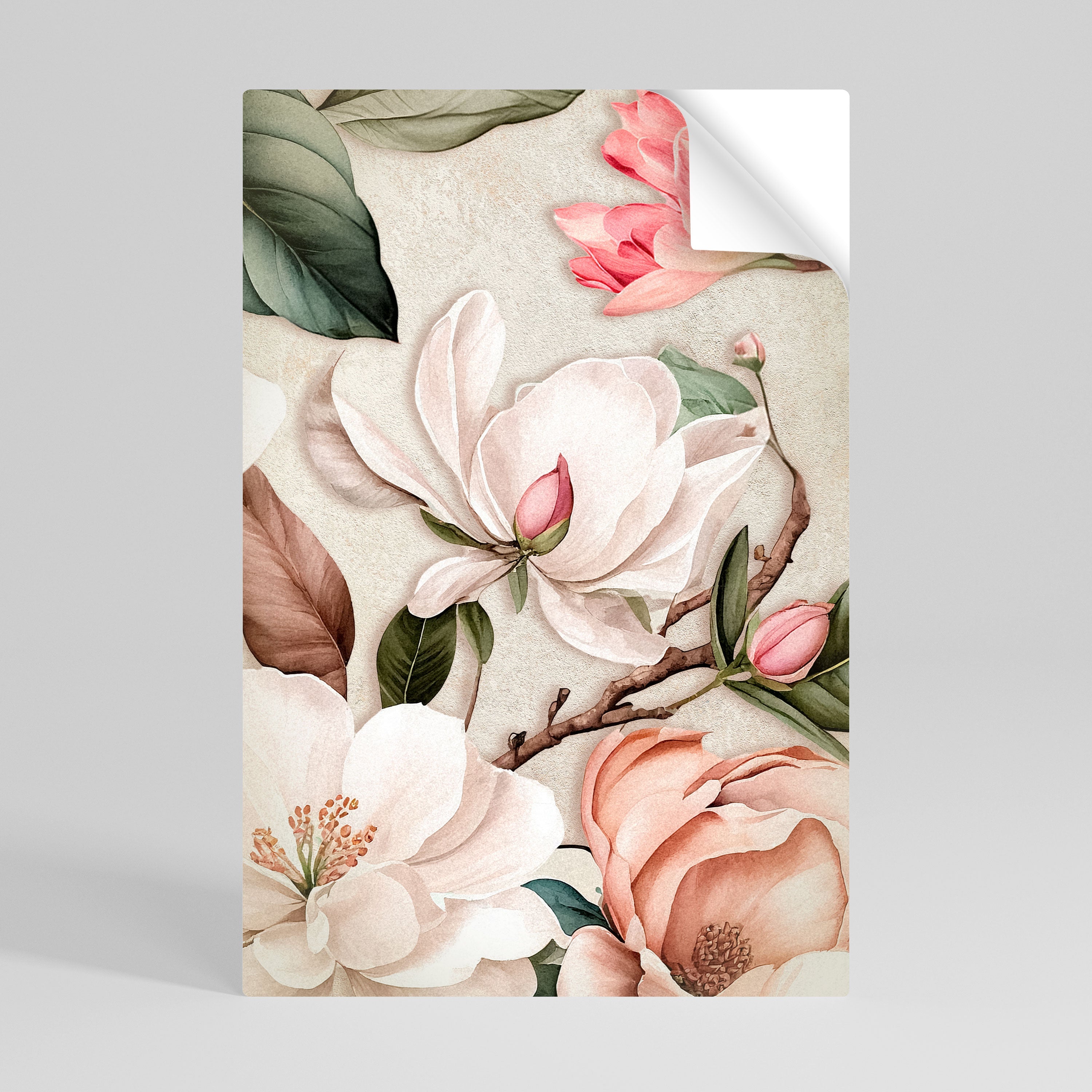 FLORAL GRACE Vertikales Poster zum Abziehen und Aufkleben