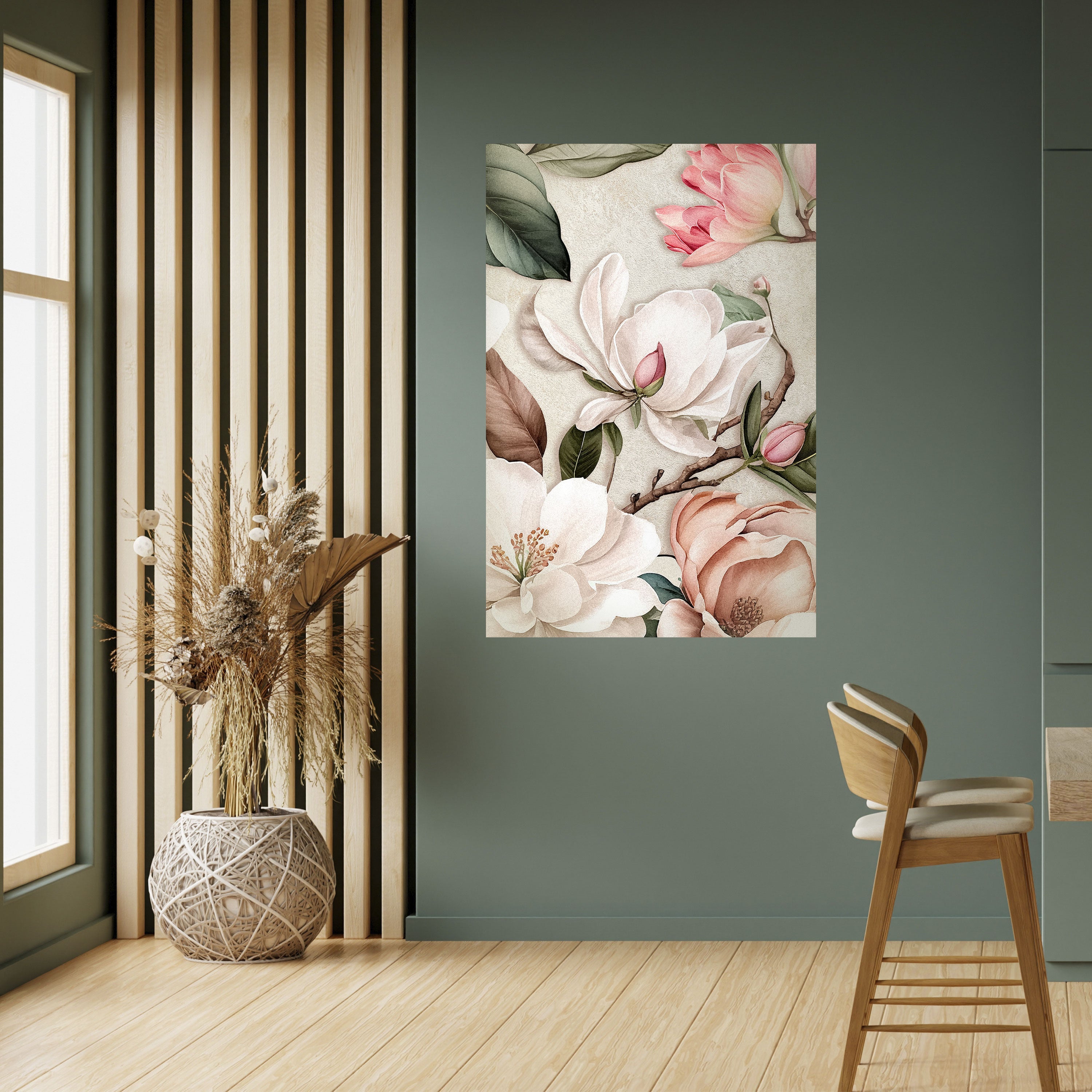 FLORAL GRACE Vertikales Poster zum Abziehen und Aufkleben