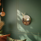 TRANQUIL FIELD Ovales Kunstregal in Schwarz