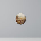 TRANQUIL FIELD Ovales Kunstregal in Eiche-Optik