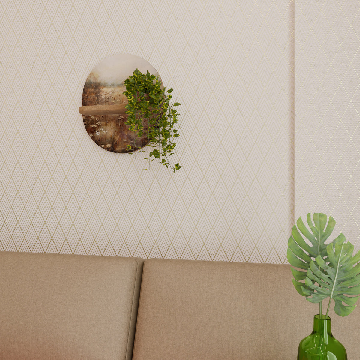 TRANQUIL FIELD Dekoratives Wandregal