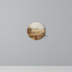 TRANQUIL FIELD Rundes Kunstregal in Eiche-Optik