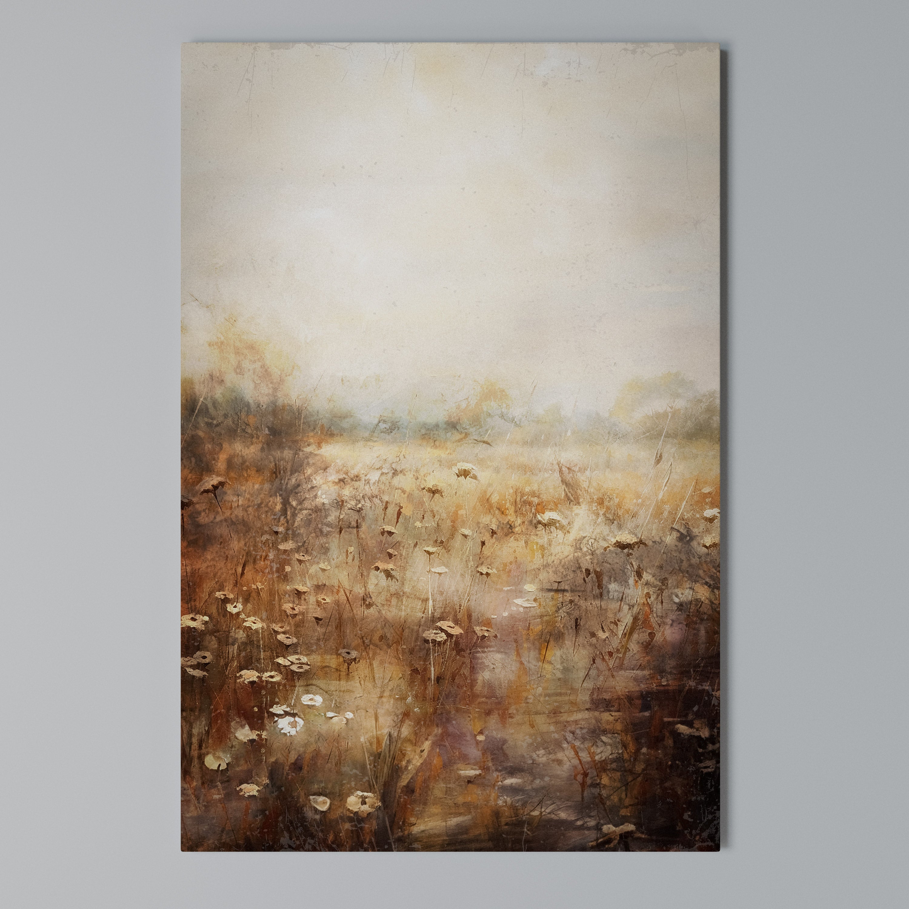 TRANQUIL FIELD Vertical Canvas Print