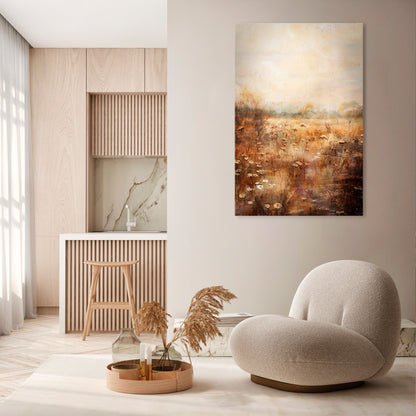 TRANQUIL FIELD Vertical Canvas Print