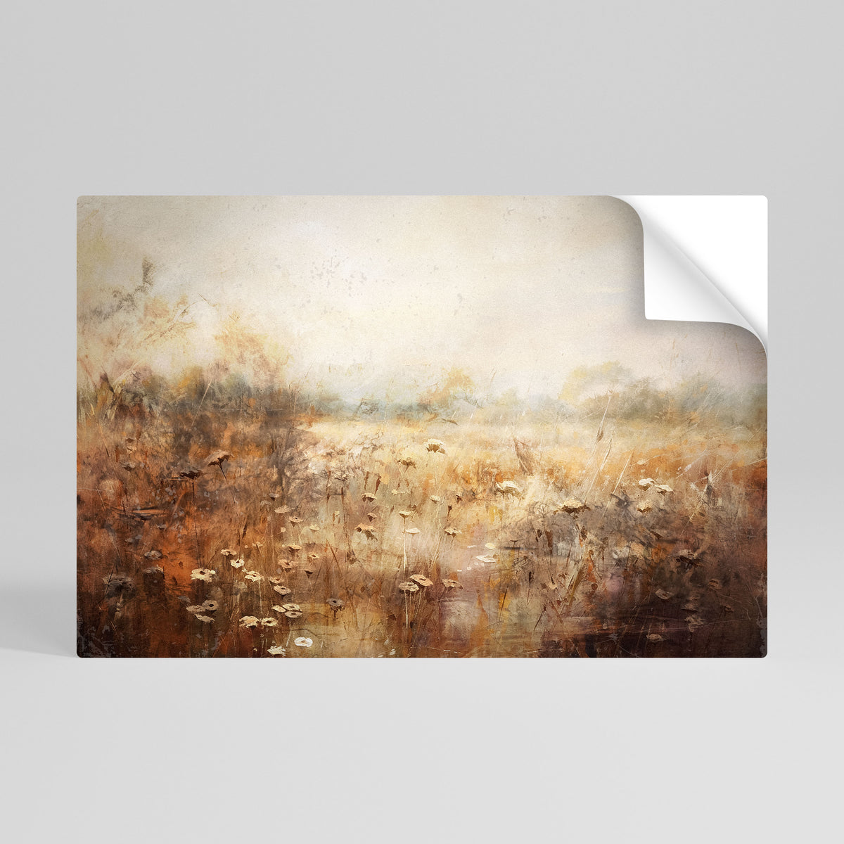 TRANQUIL FIELD Selbstklebendes Horizontal-Poster