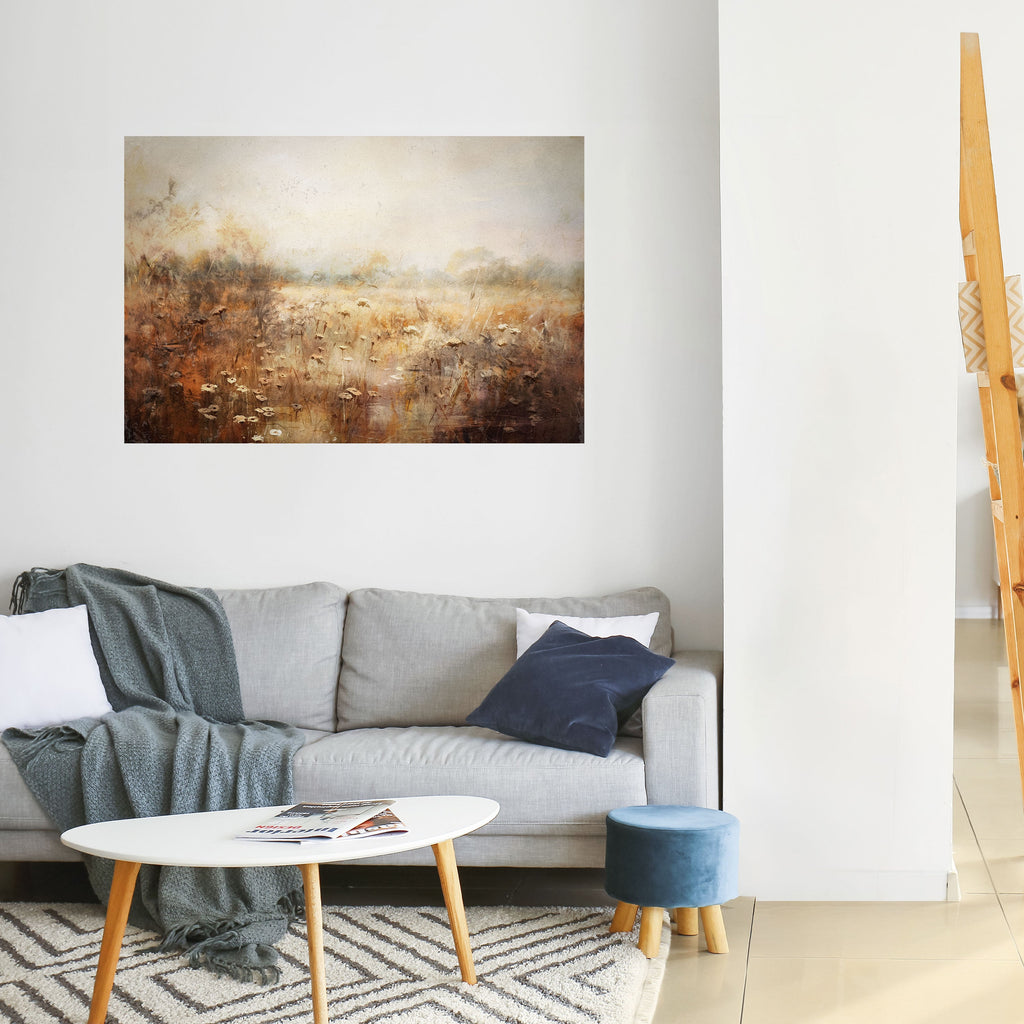TRANQUIL FIELD Horizontales Poster zum Abziehen und Aufkleben