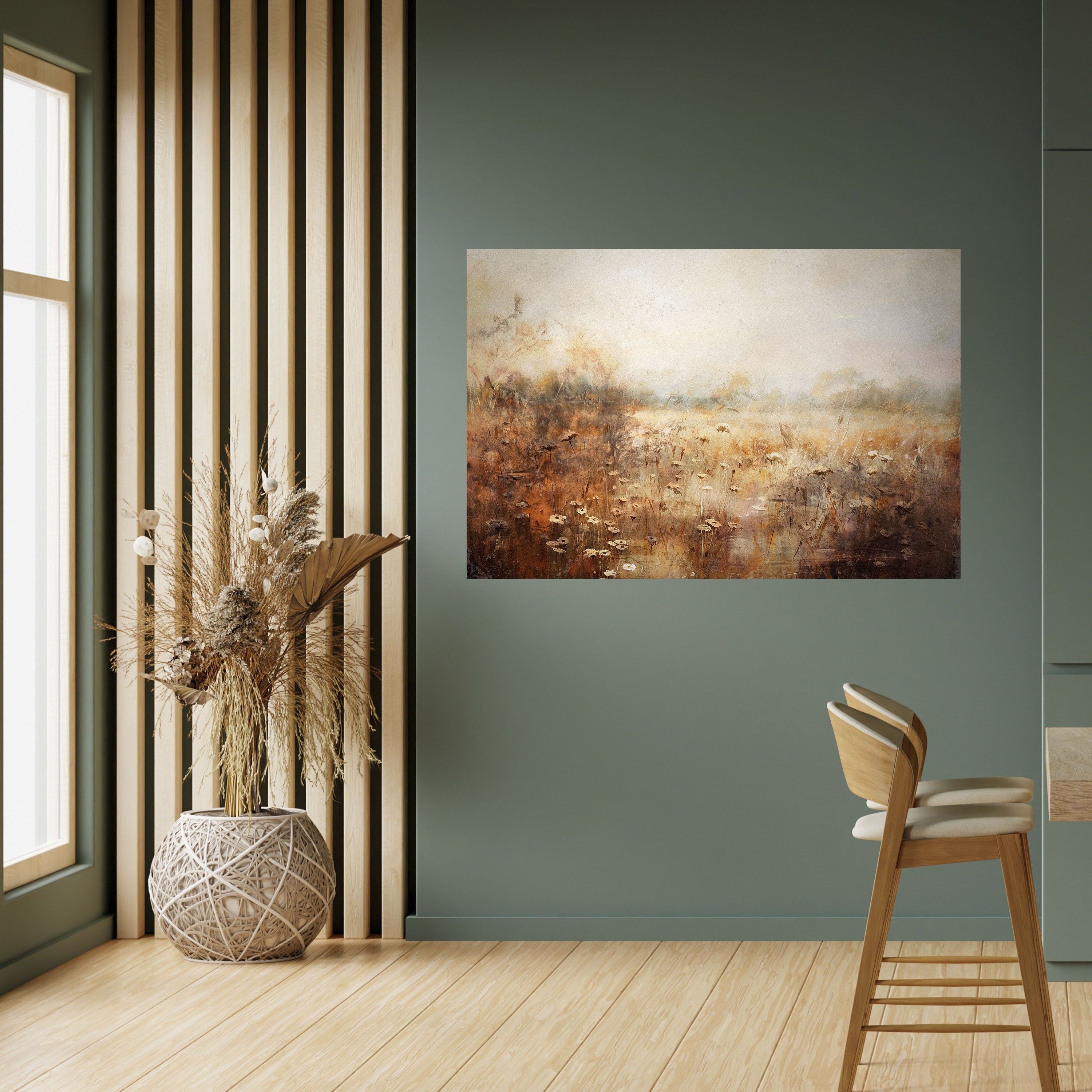 TRANQUIL FIELD Horizontales Poster zum Abziehen und Aufkleben