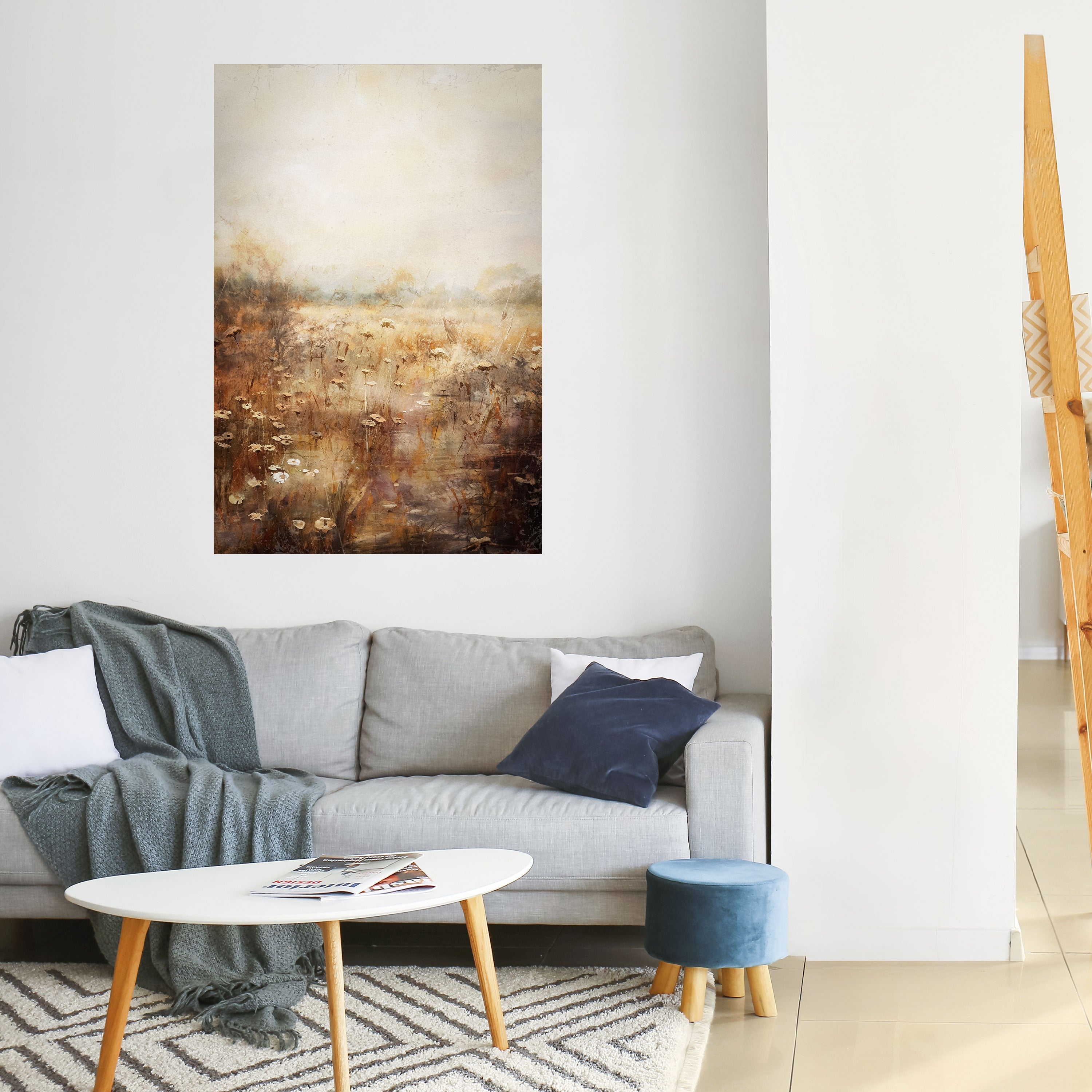 TRANQUIL FIELD Vertikales Poster zum Abziehen und Aufkleben