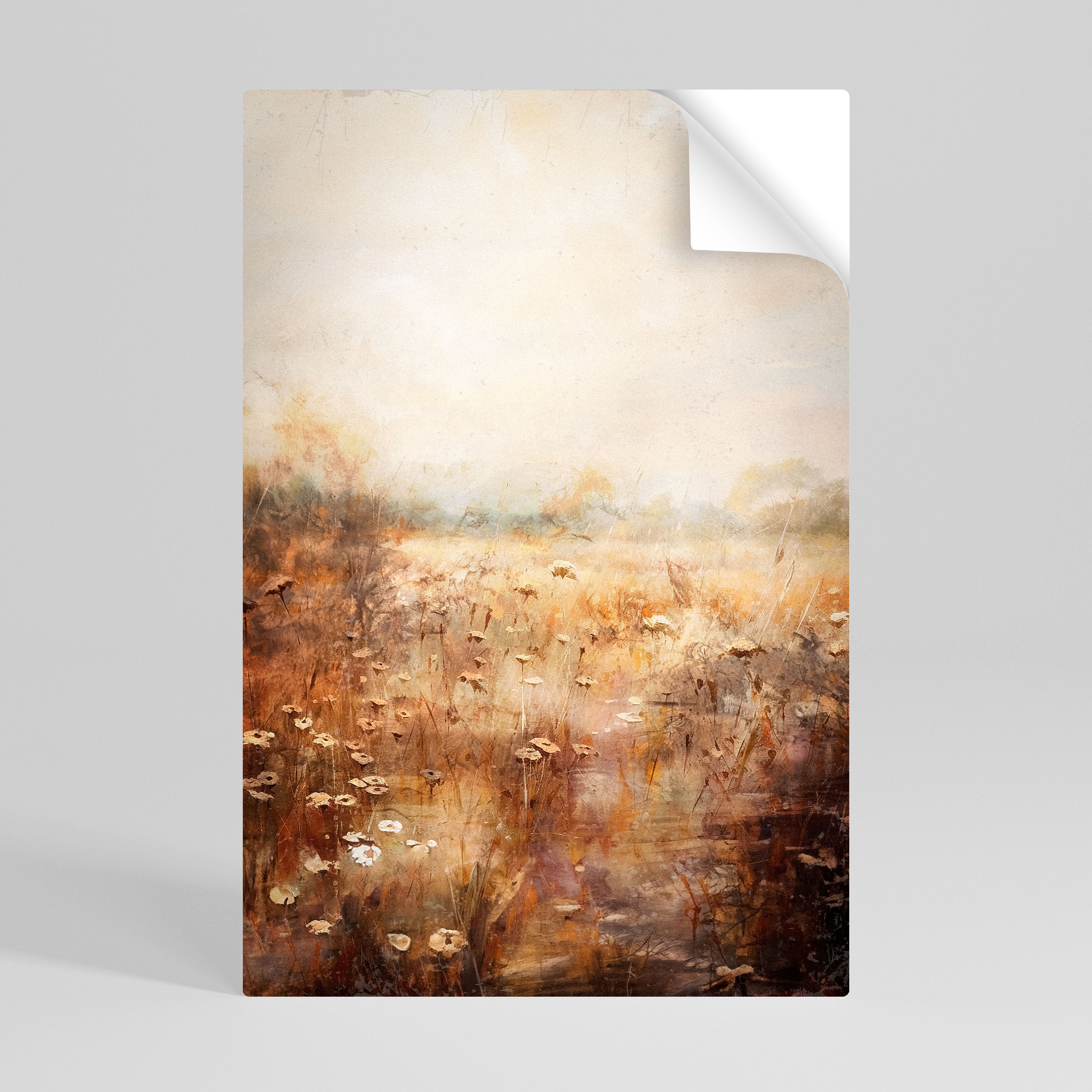 TRANQUIL FIELD Selbstklebendes Poster - Hochformat