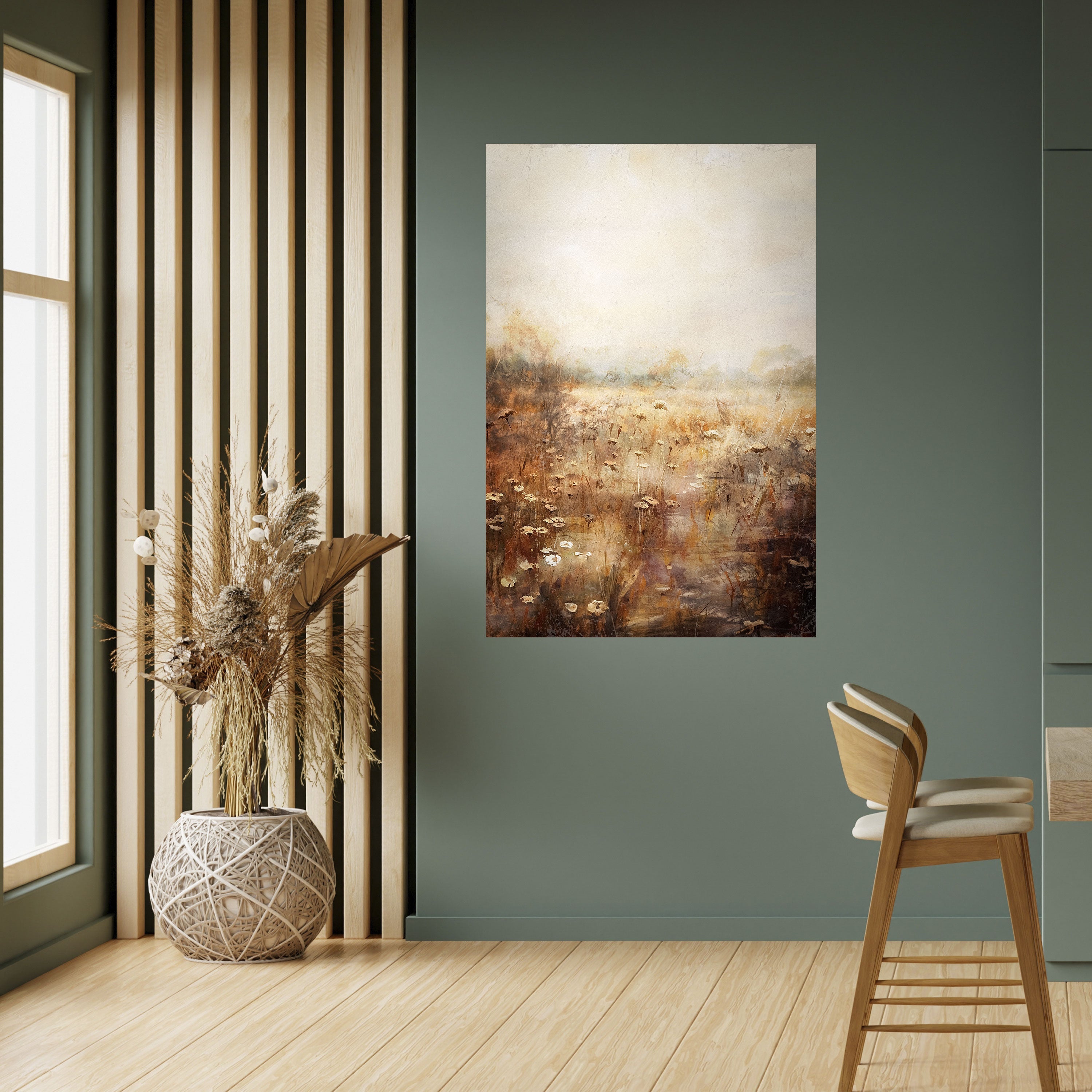 TRANQUIL FIELD Vertikales Poster zum Abziehen und Aufkleben