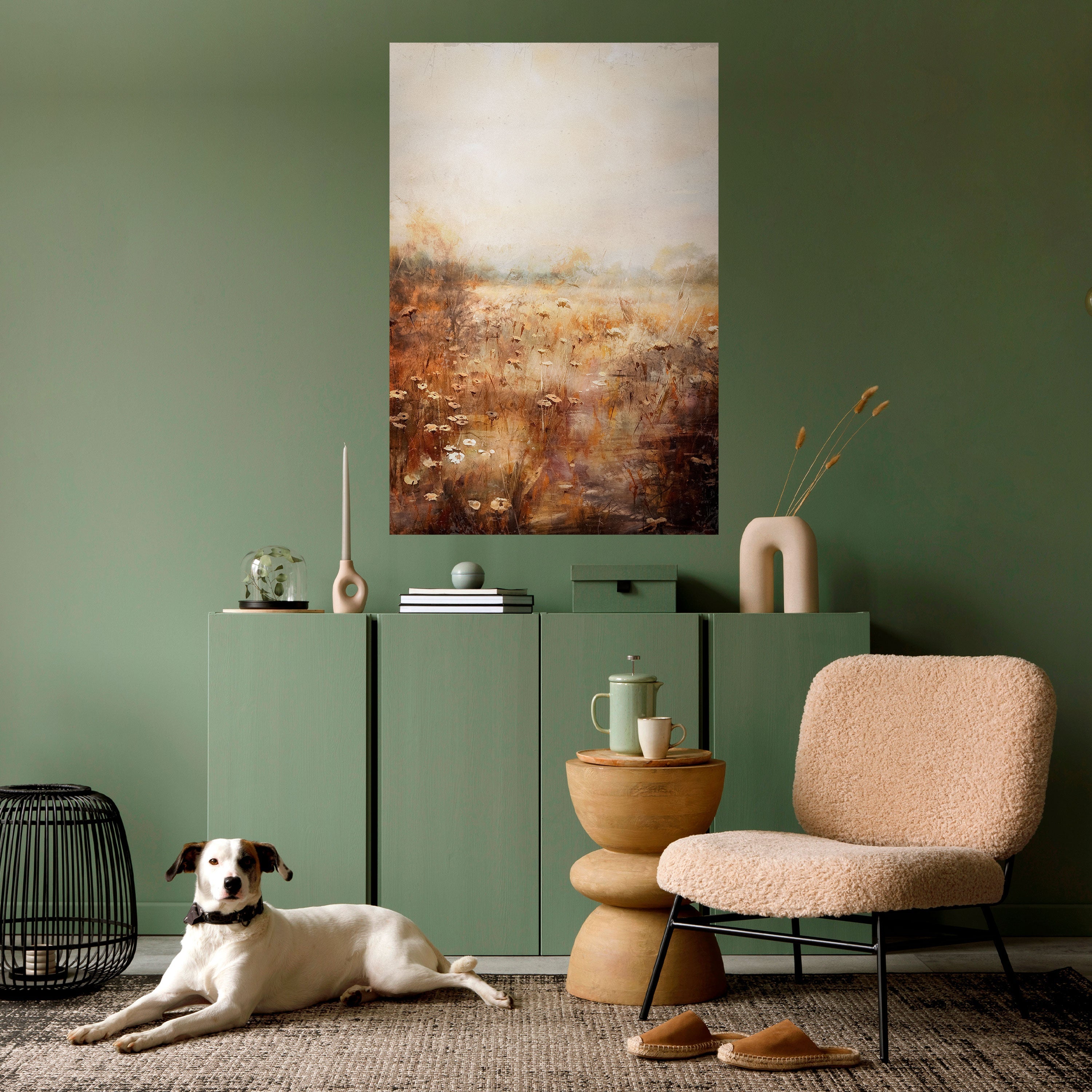 TRANQUIL FIELD Vertikales Poster zum Abziehen und Aufkleben
