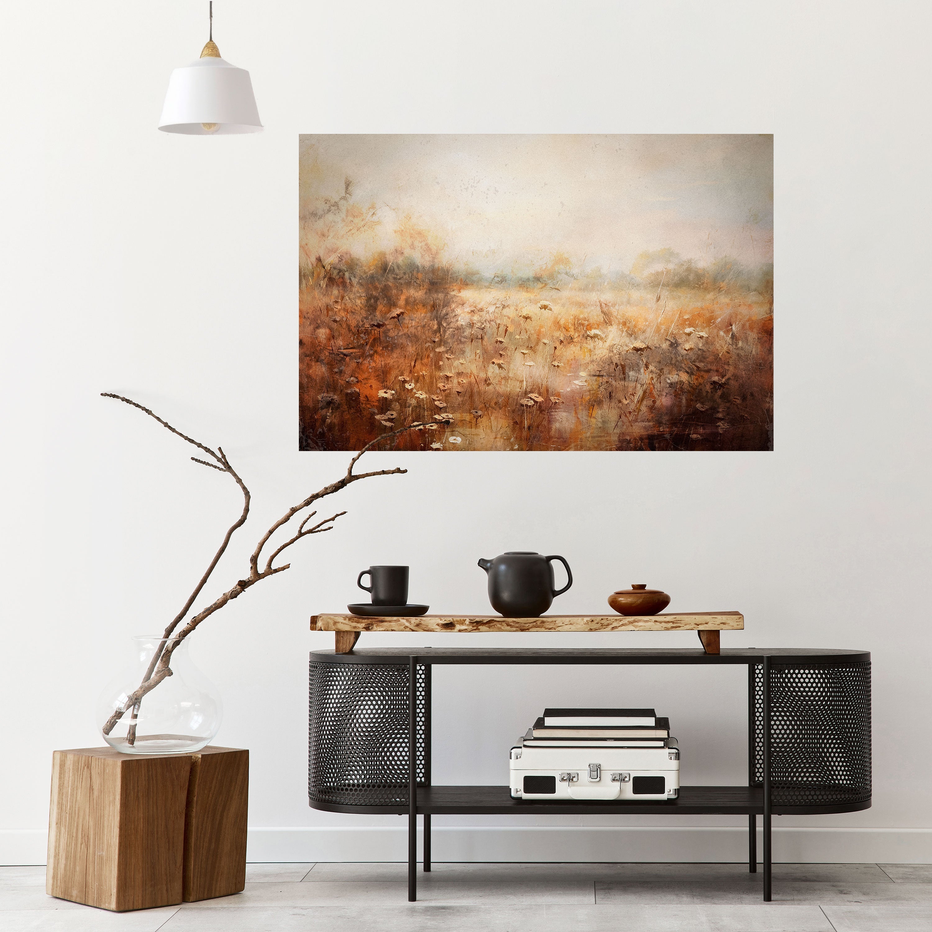 TRANQUIL FIELD Horizontales Poster zum Abziehen und Aufkleben