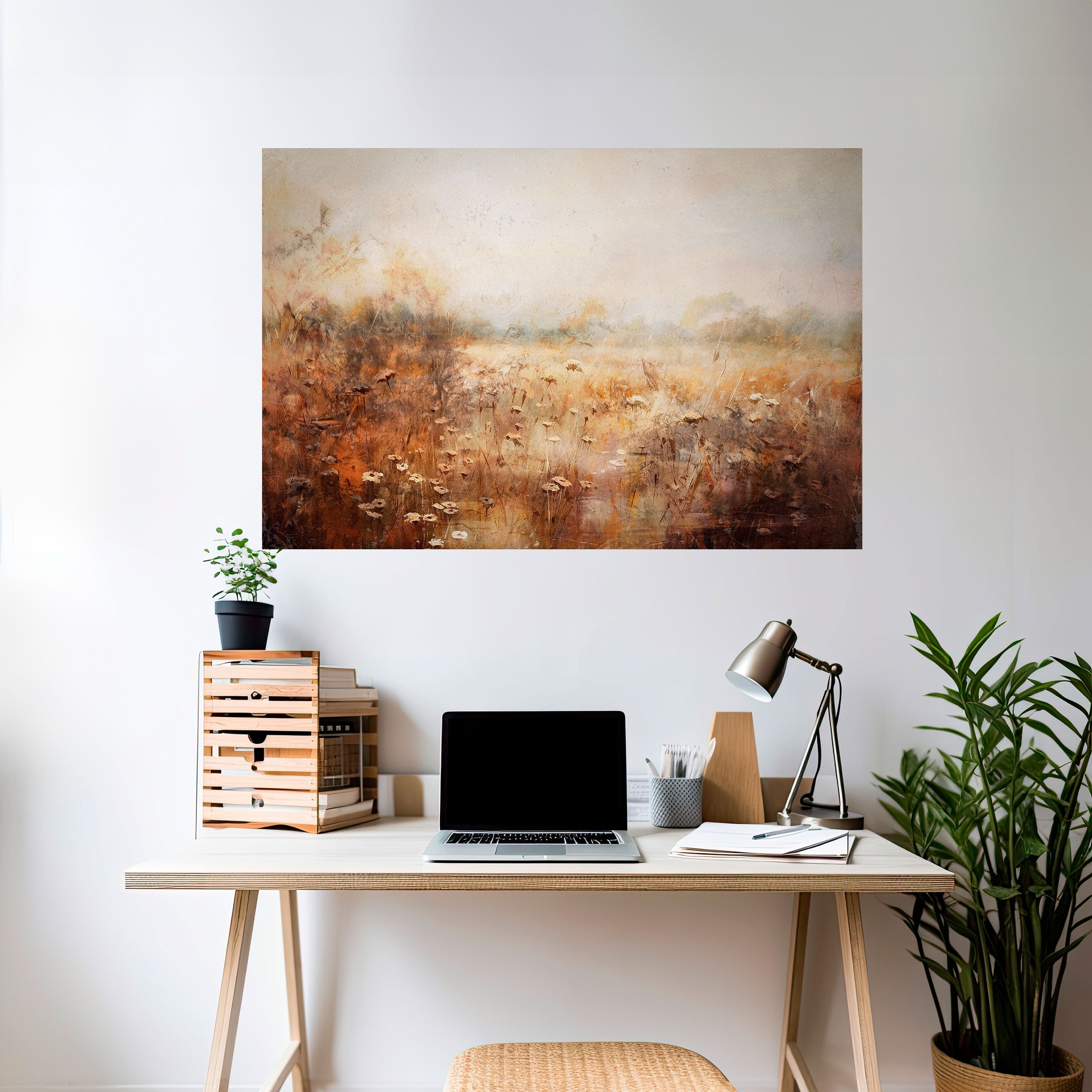 TRANQUIL FIELD Horizontales Poster zum Abziehen und Aufkleben
