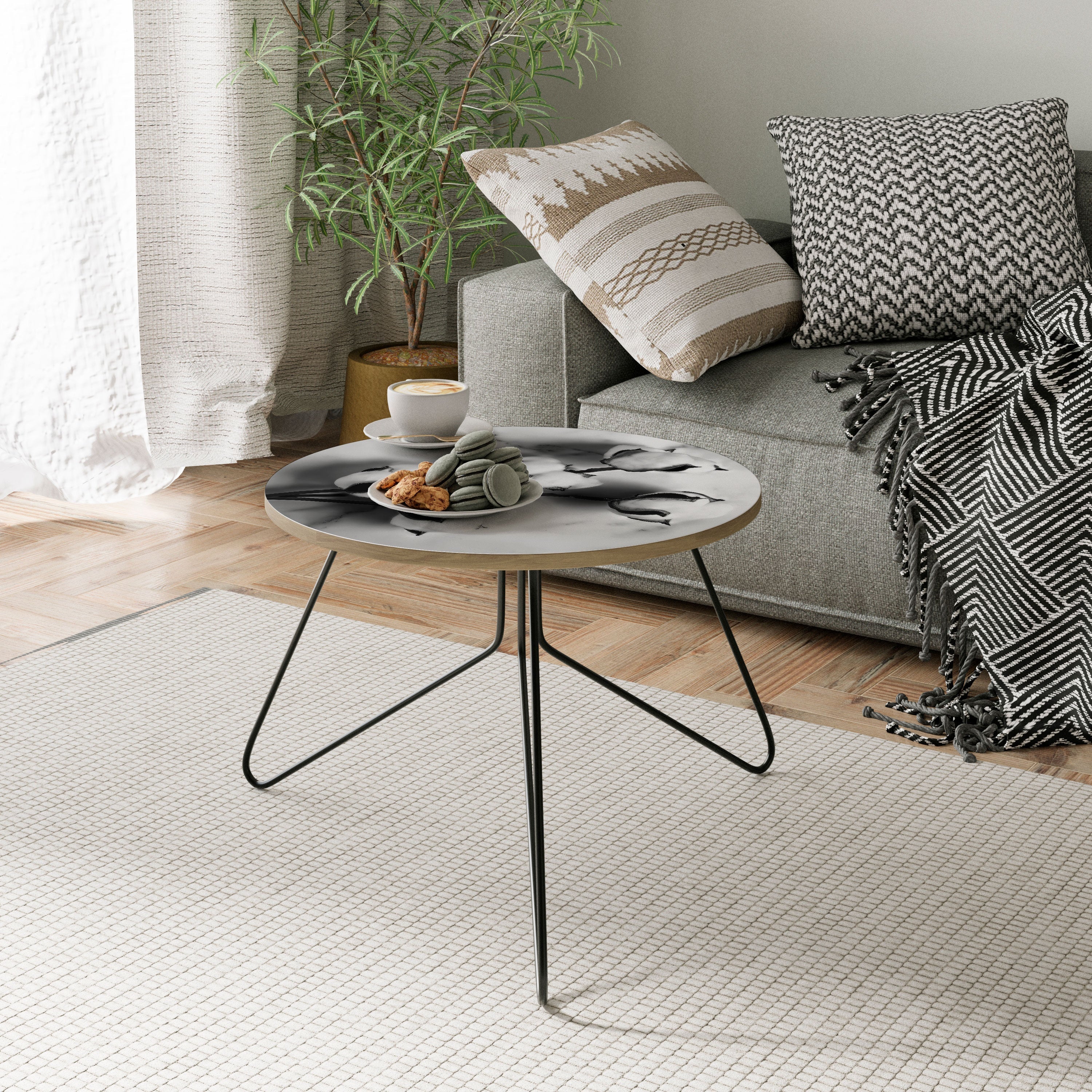 MONOCHROME COTTON DREAMS Couchtisch 60