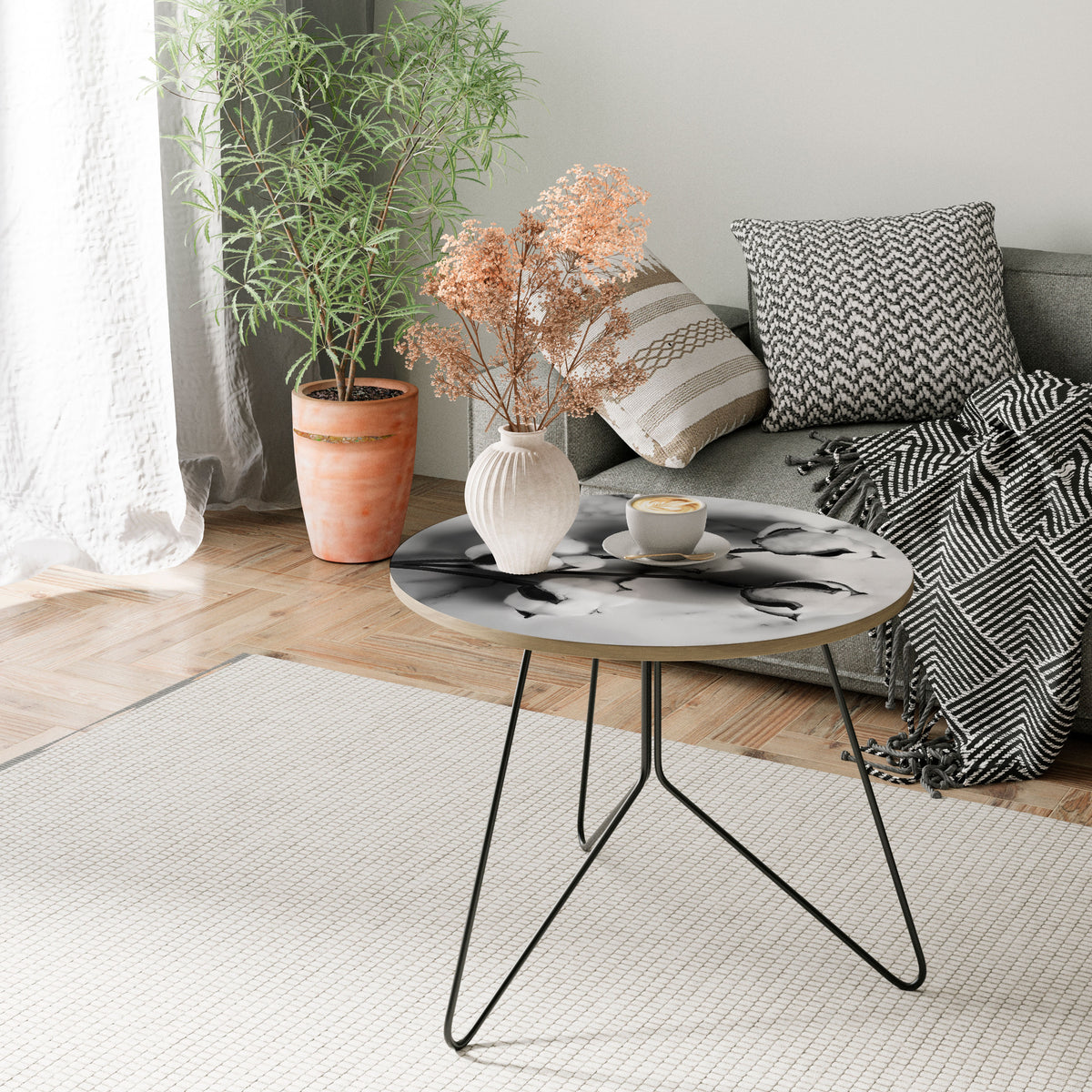MONOCHROME COTTON DREAMS Couchtisch