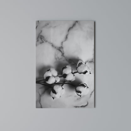 MONOCHROME COTTON DREAMS Vertical Canvas Print