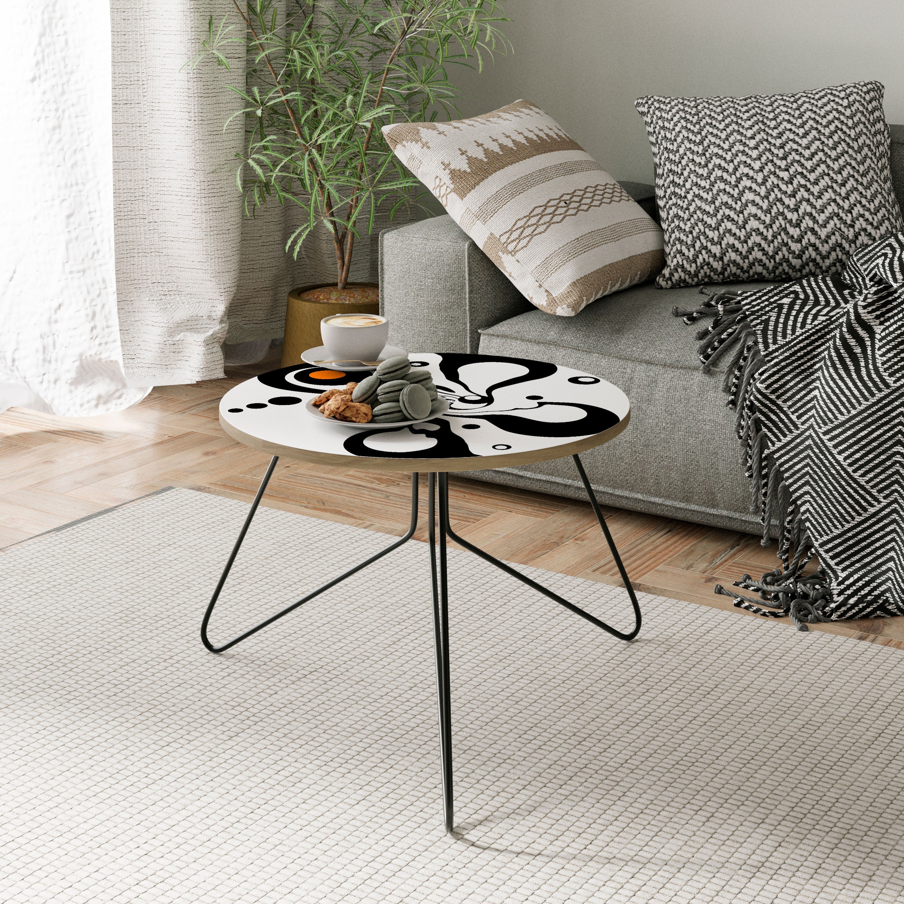 SWIRLING NATURE Couchtisch 60