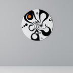 SWIRLING NATURE Runde Wanddekoration Ø 69 cm