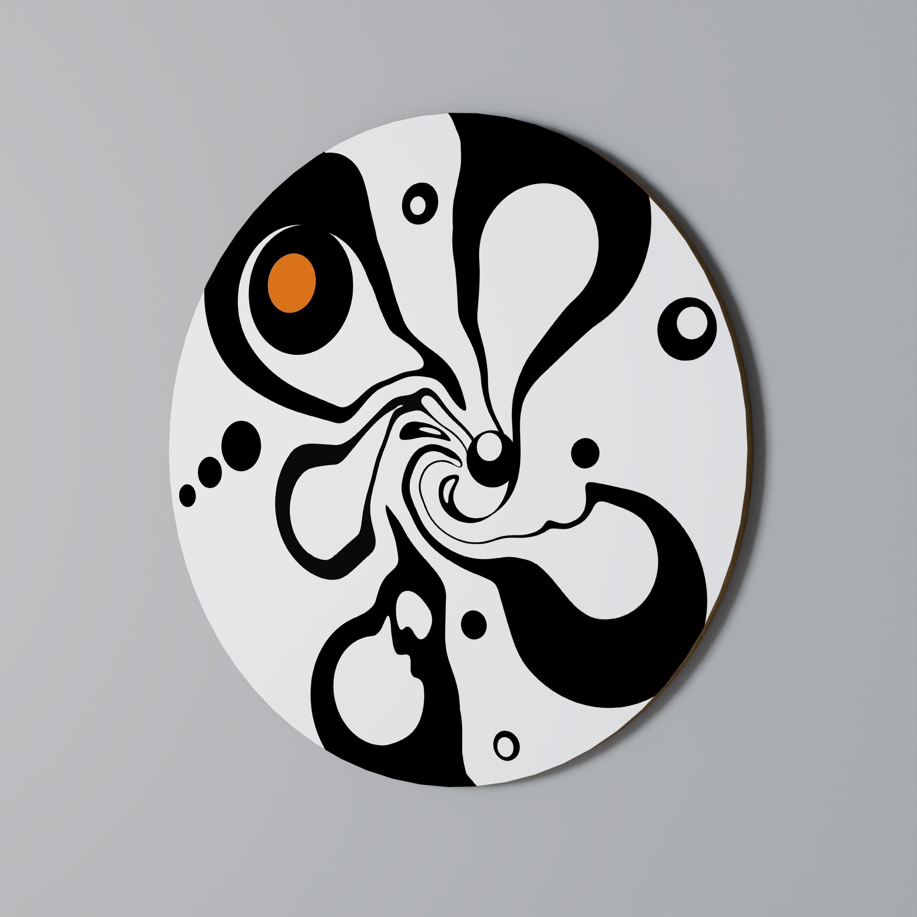 WIRBELNDE NATUR Runde Wandkunst