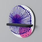 MAGIC NATURE Ovales Kunstregal in Schwarz