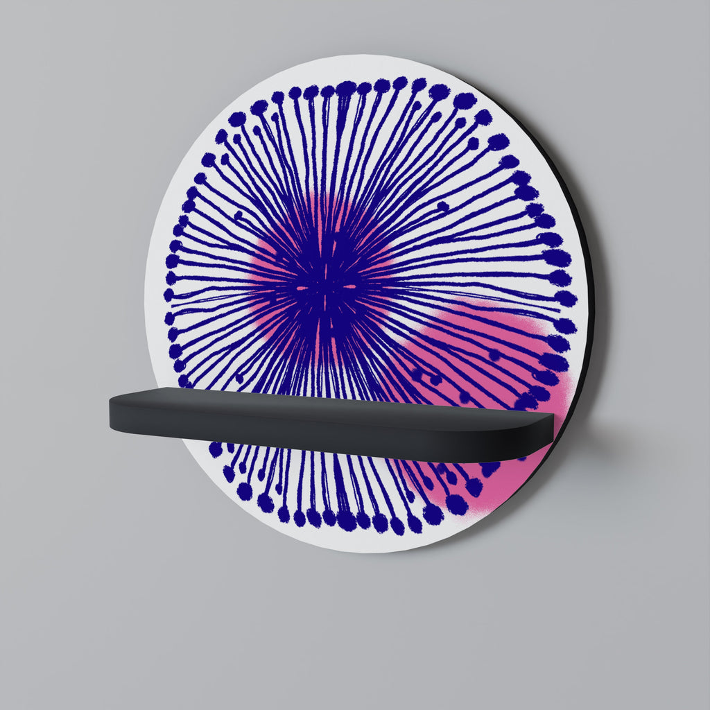 MAGIC NATURE Rundes Kunstregal in Schwarz